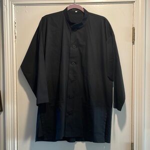 Shirin Guild Black Lightweight Shirt Jacket